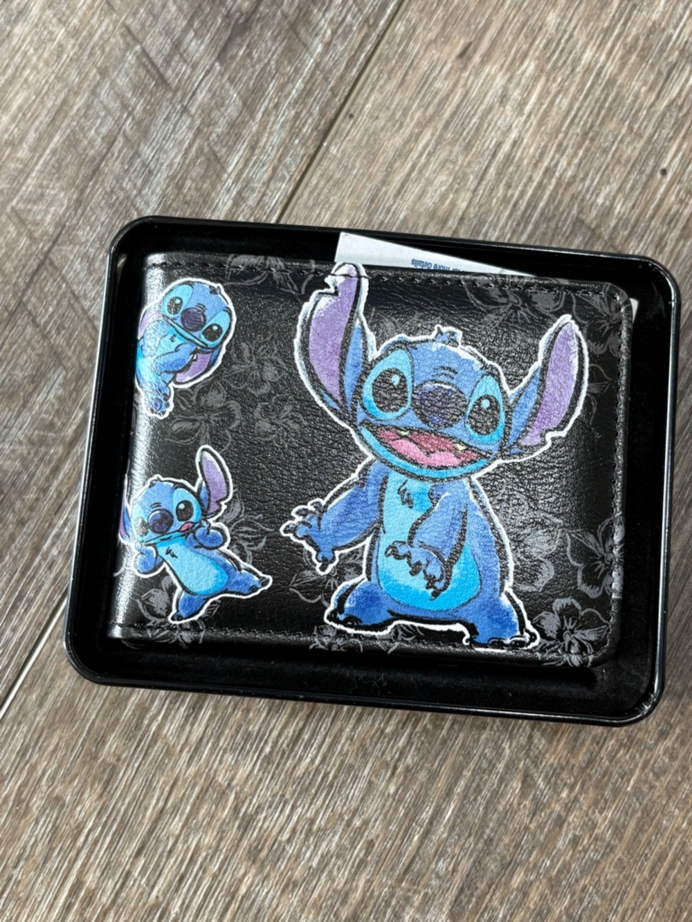 Disney Stitch Card Holder Wallet - Blue and Black